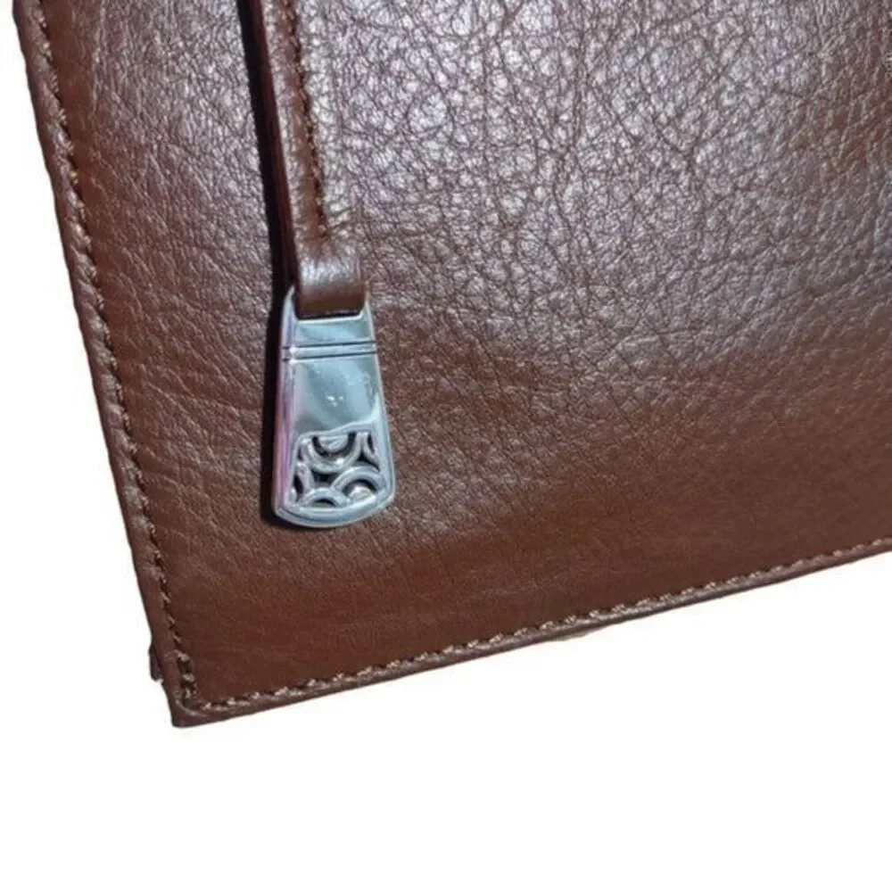Brighton Brown Straw and Leather Handbag 11